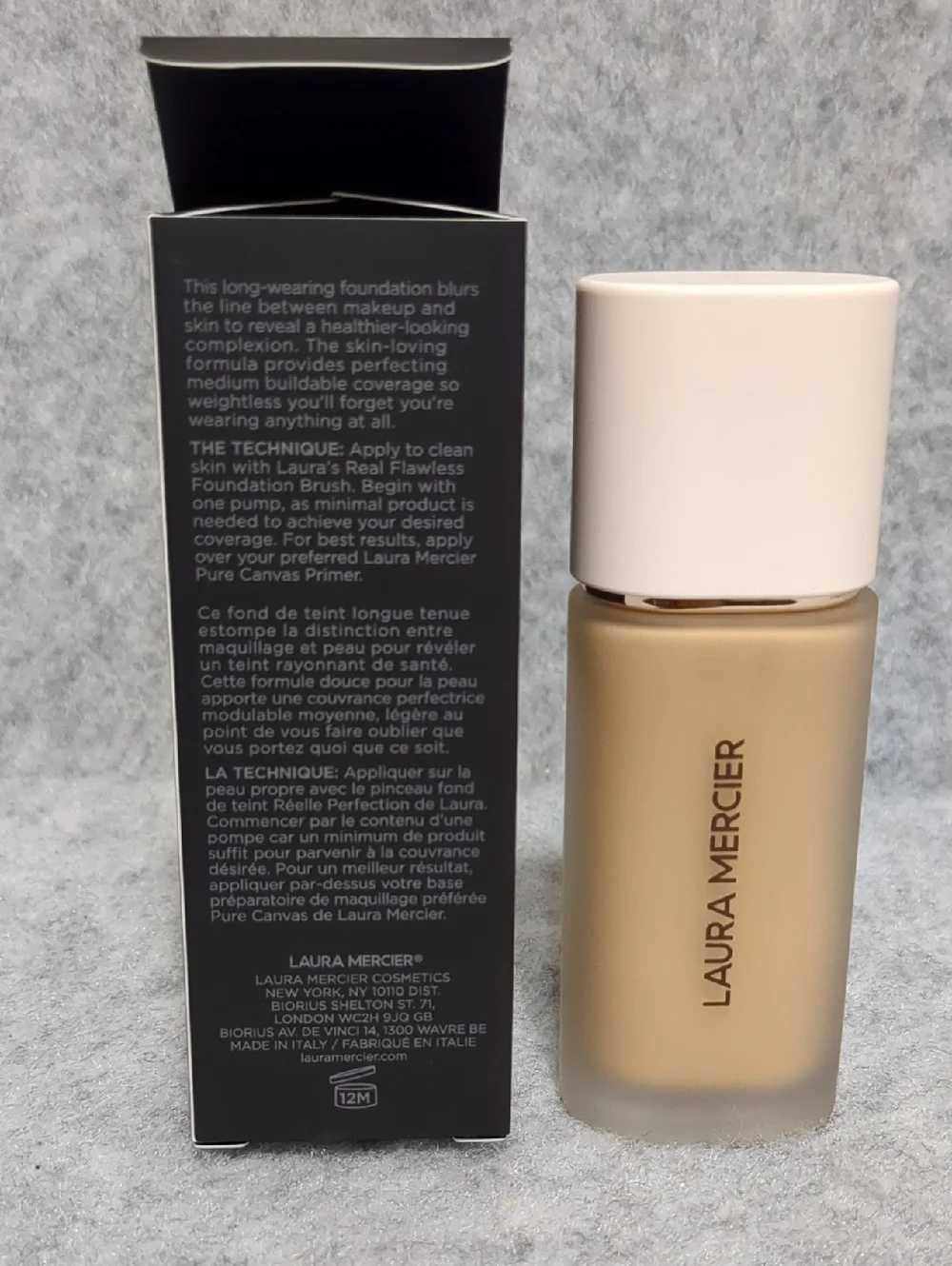 Laura Mercier Real Flawless Weightless Perfecting Foundation NIB 3W1 Dusk 1OZ - Picture 3 of 9